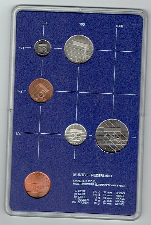 Kursmünzensatz Niederlande 1984 in F.D.C. (k630)   