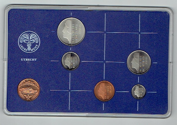  Kursmünzensatz Niederlande 1985 in F.D.C. (k644)   