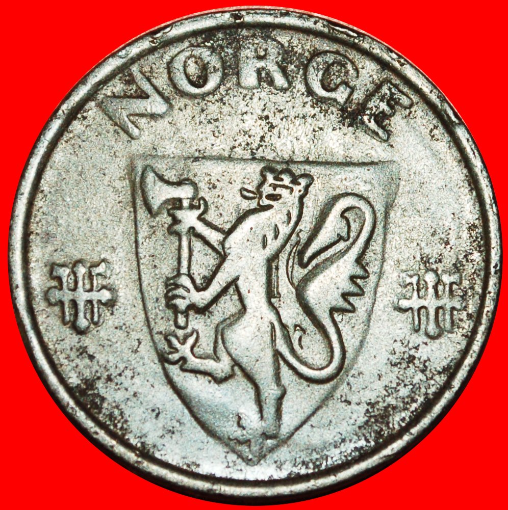  # GERMANY (1941-1945): NORWAY ★ 5 ORE 1943! Haakon VII (1905-1957) LOW START ★ NO RESERVE!   