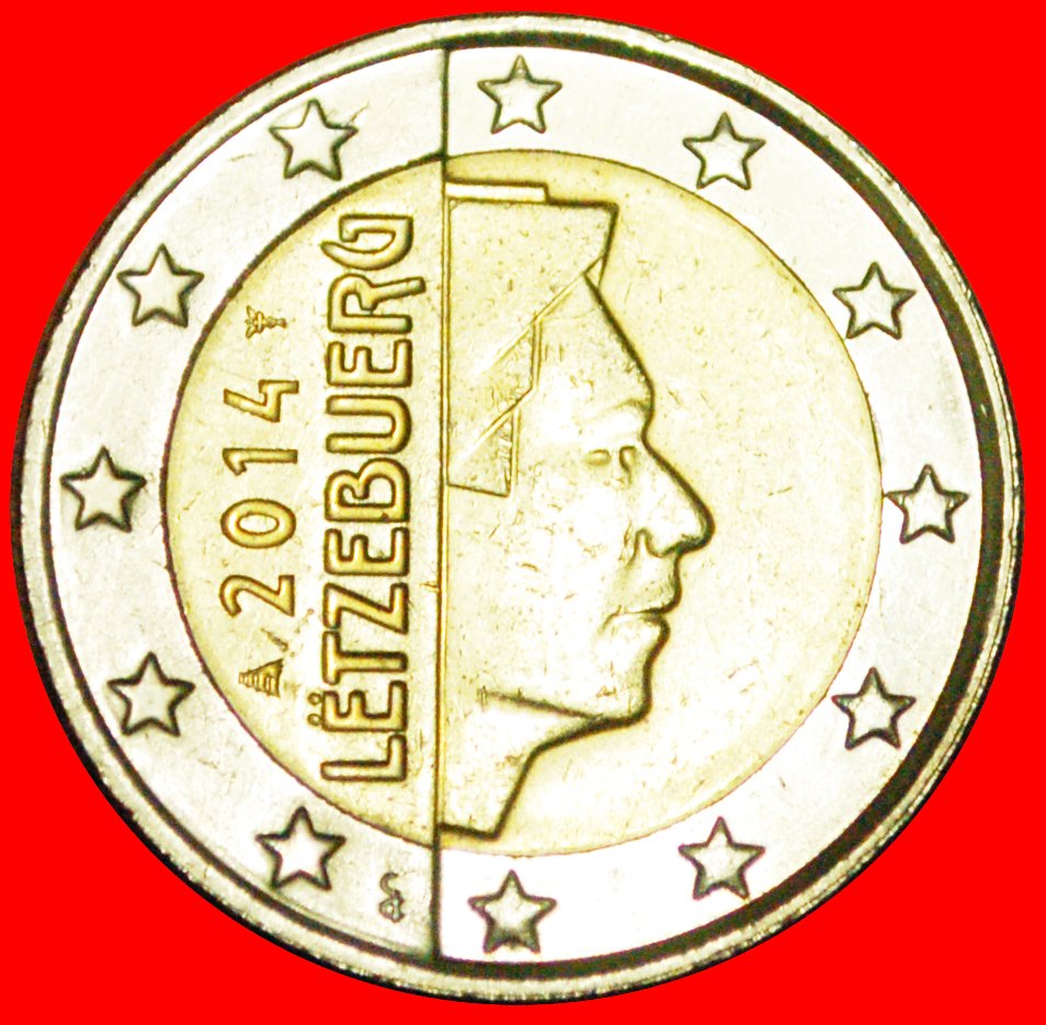  + FRANCE NON-PHALLIC TYPE (2007-2019): LUXEMBOURG ★ 2 EURO 2014 MINT LUSTER! LOW START ★ NO RESERVE!   