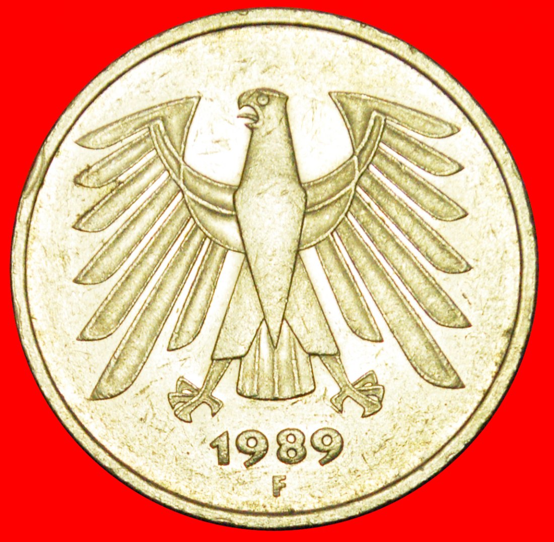  + EAGLE 1975-2001: GERMANY ★ 5 MARK 1989F TO BE PUBLISHED! LOW START ★ NO RESERVE!   