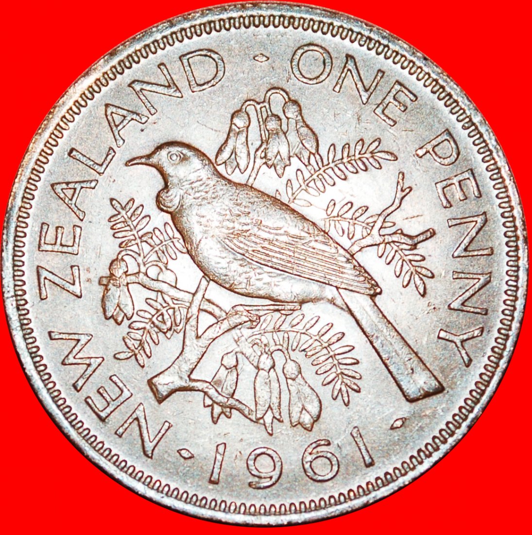  + BIRD AND FLOWERS: NEW ZEALAND ★ PENNY 1961 DRESSED QUEEN! LOW START ★ NO RESERVE!   