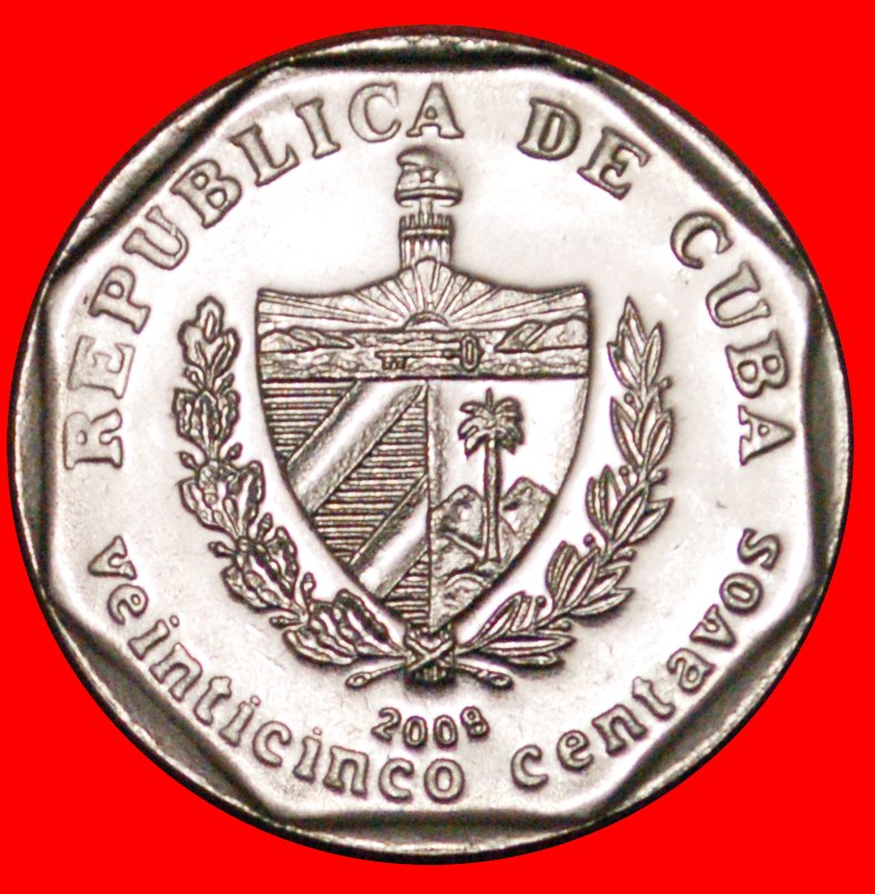 + TRINIDAD: CUBA ★ 25 CENTAVOS 2008 COIN alignment ↑↓ CONVERTIBLE PESO! LOW START ★ NO RESERVE!   