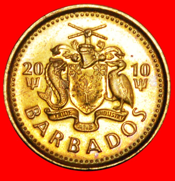  + GREAT BRITAIN (2007-2018): BARBADOS ★ 5 CENTS 2010 MINT LUSTER! LOW START ★ NO RESERVE!   