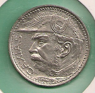  Brazil - 2000 Reis 1935 silber   