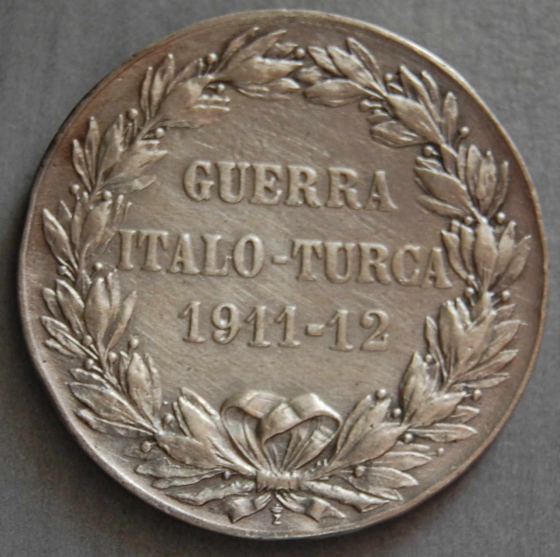  GUERRA ITALO TURCA 1911 - 12 DECORAZIONE ARGENTO VITTORIO EMANUELE III   