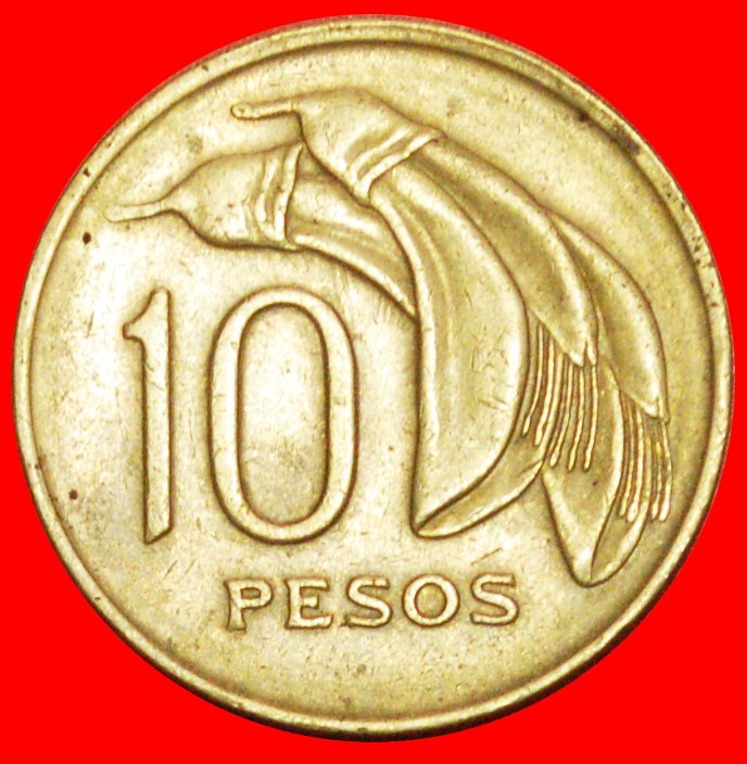  + BLUMEN: URUGUAY ★ 10 PESOS 1969! OHNE VORBEHALT!   