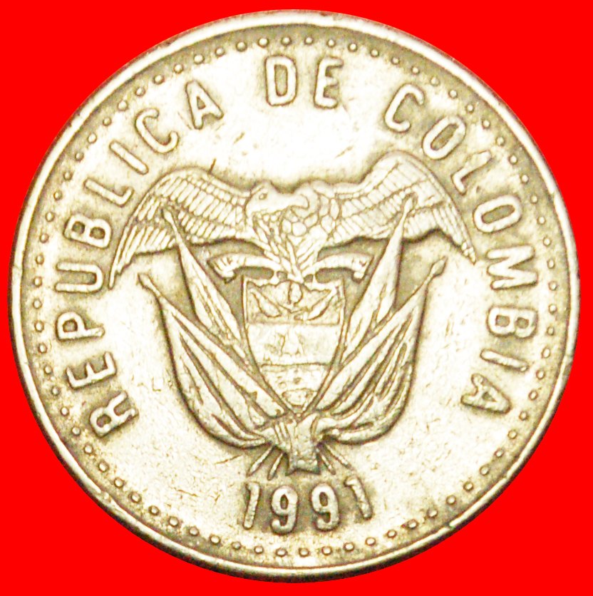  + SHIPS NON-MAGNETIC (1989-2012): COLOMBIA ★ 50 PESOS 1991! LOW START ★ NO RESERVE!   