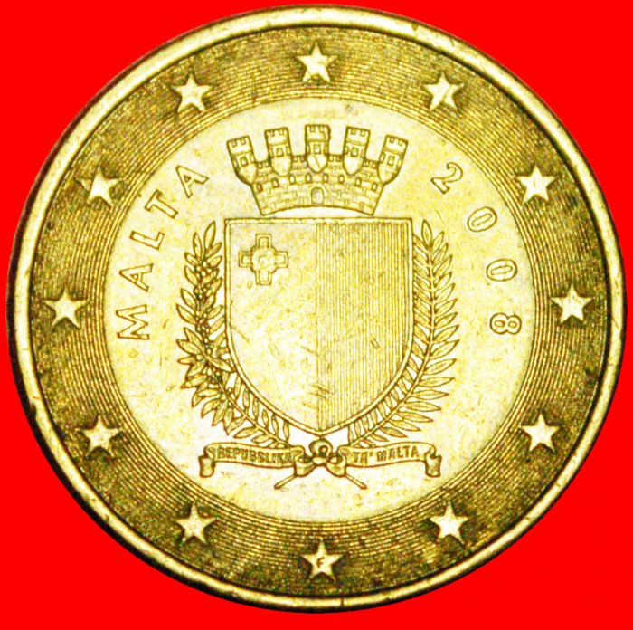  + FRANKREICH (2008-2019): MALTA ★ 50 EURO CENT 2008F NORDISCHES GOLD! OHNE VORBEHALT!   