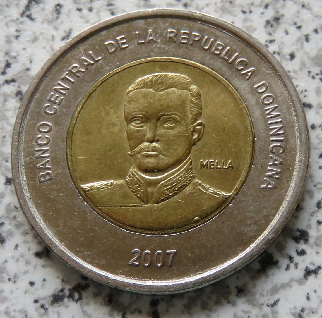  Dominikanische Republik 10 Pesos 2007   