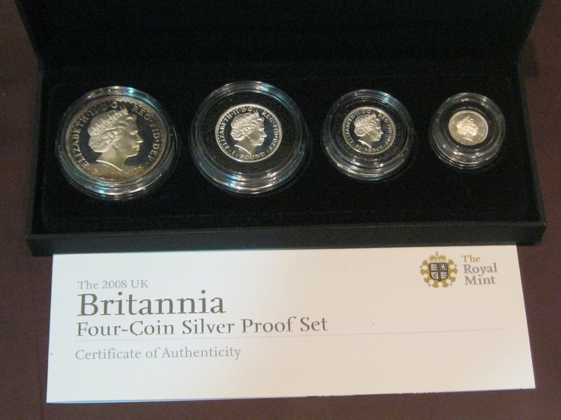  GREAT BRITAIN 2008 BRITTANIA PROOF SET.GRADE-PLEASE SEE PHOTOS.   