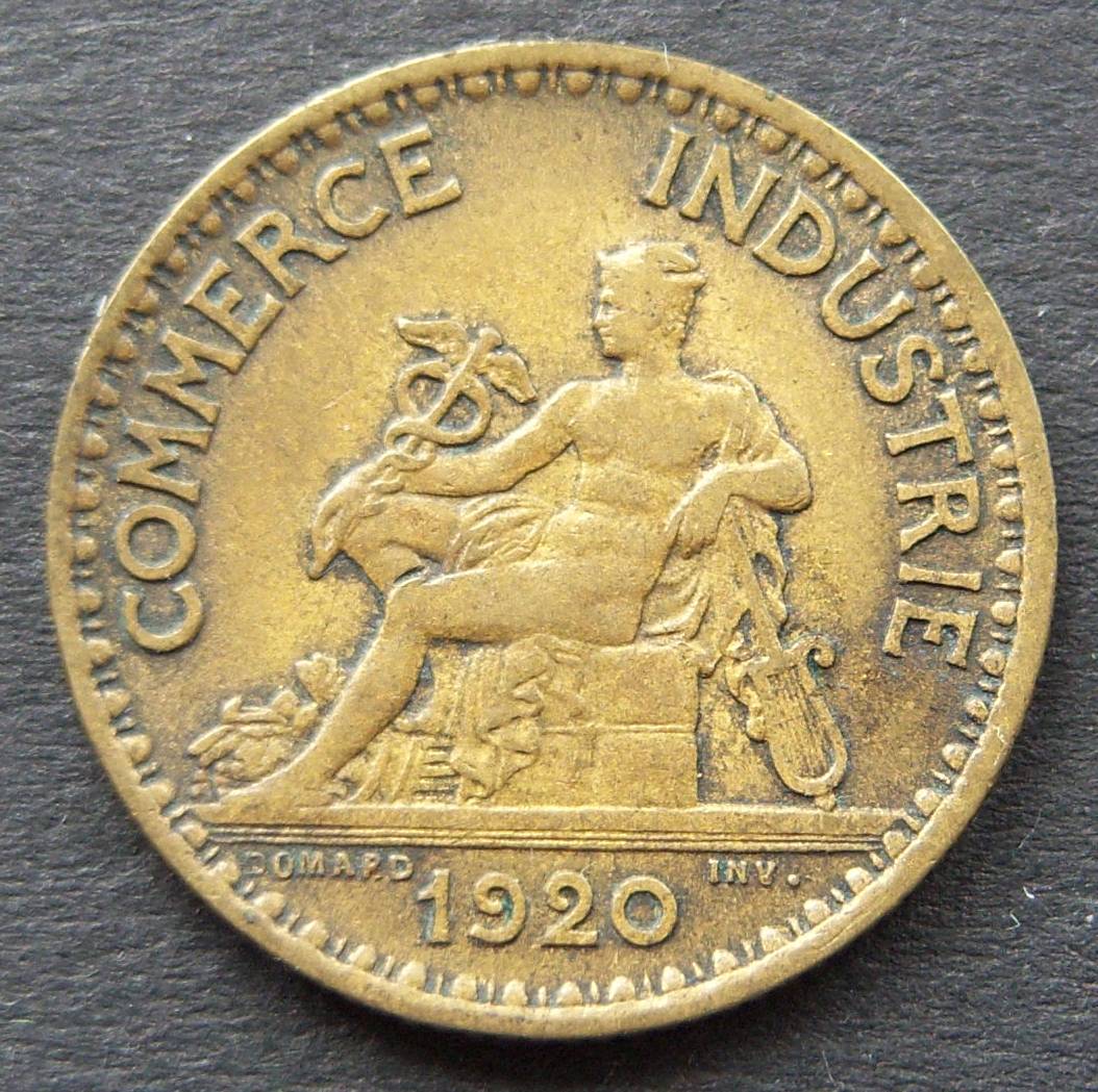  Frankreich 1 Franc 1920 Chambre de Commerce SELTEN   