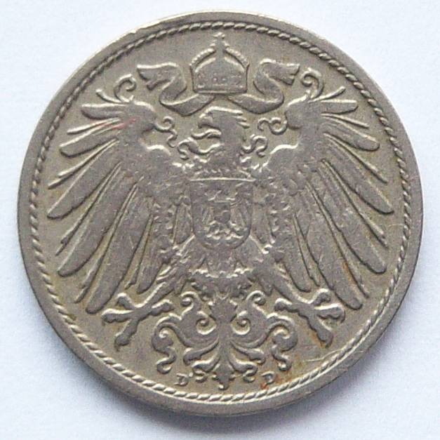  Deutsches Reich 10 Pfennig 1901 D   