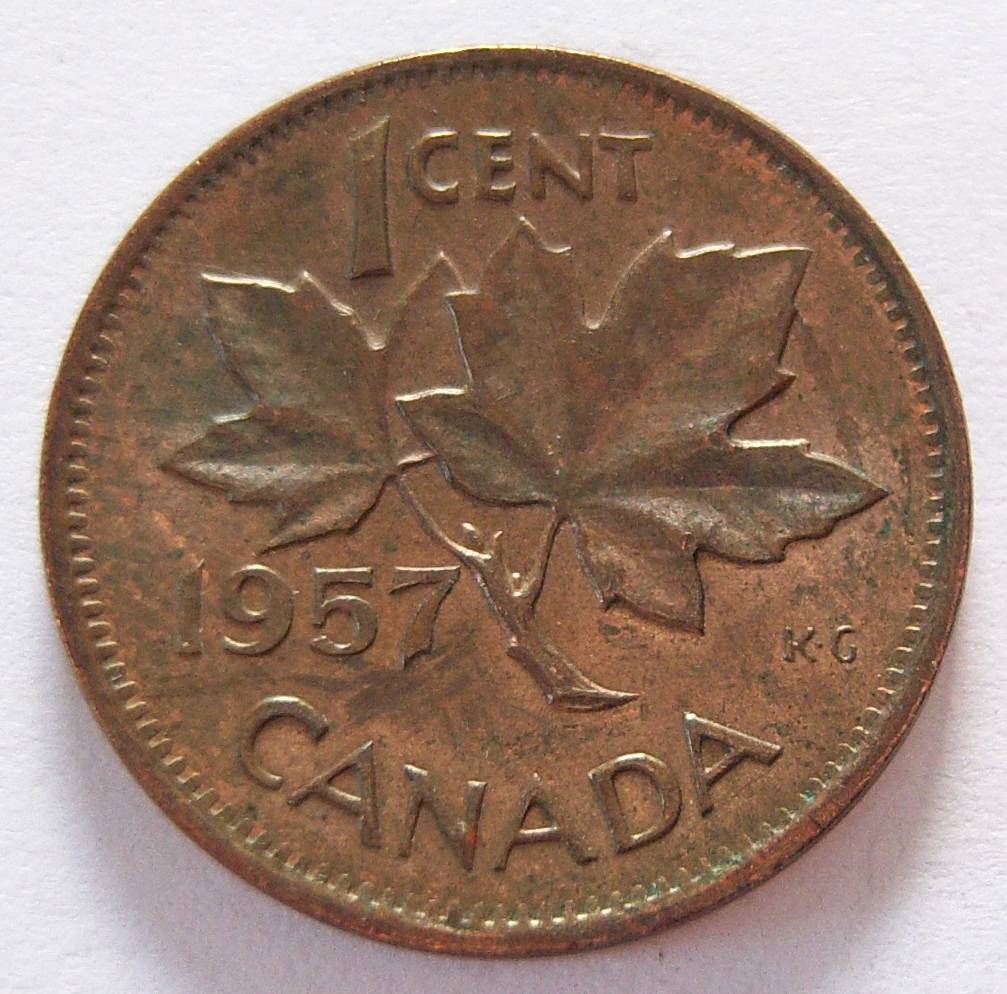  Kanada 1 One Cent 1957   