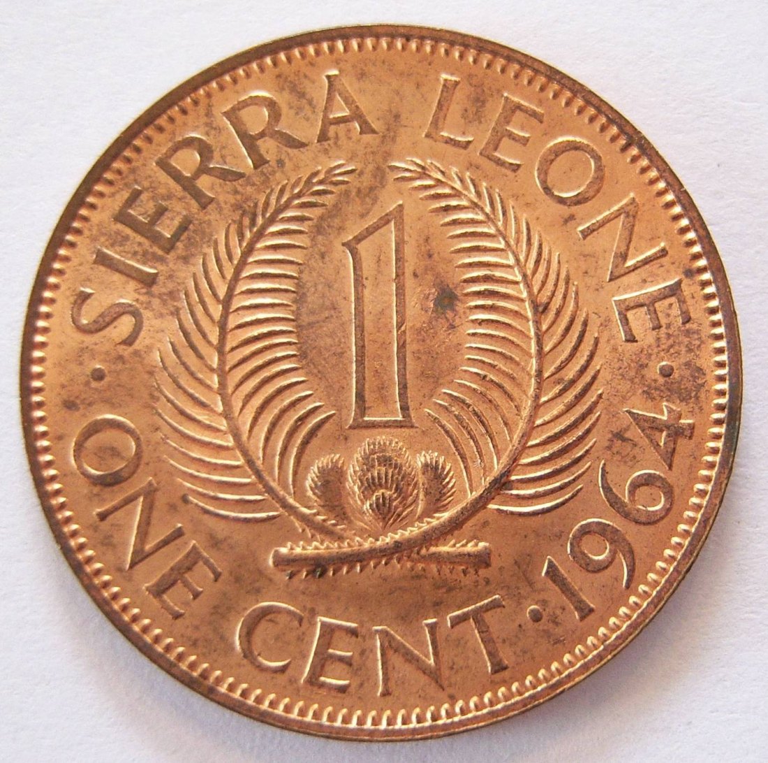  Sierra Leone 1 One Cent 1964   