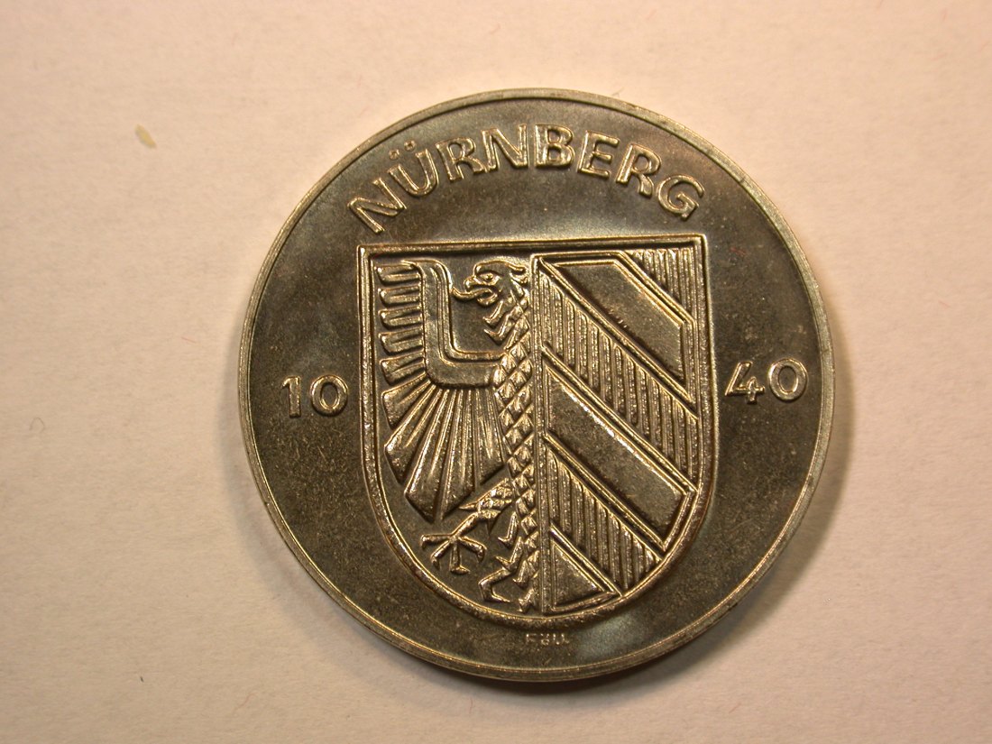  D09  Nürnberg Medaille 1972 der VDM (Vereinigte Deutsche Metallwerke) in ST-fein in Originalbilder   