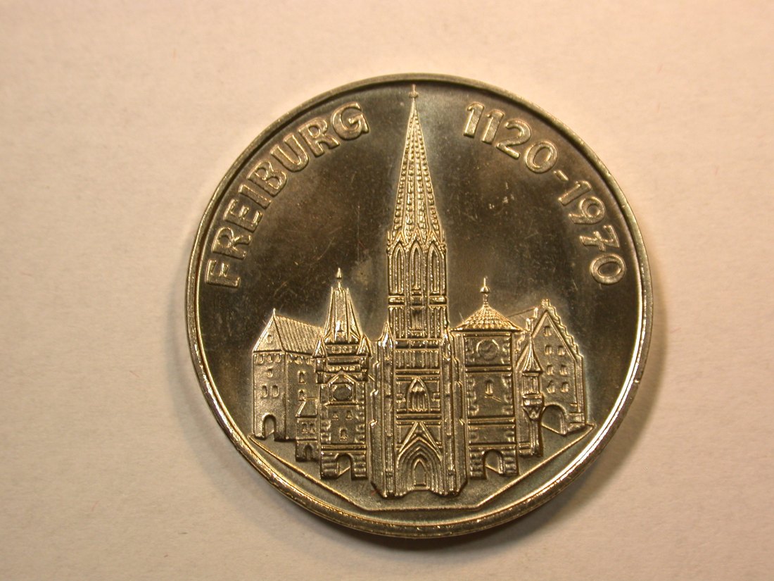  D09  Freiburg Medaille 1970 der VDM (Vereinigte Deutsche Metallwerke) in ST-fein in Originalbilder   