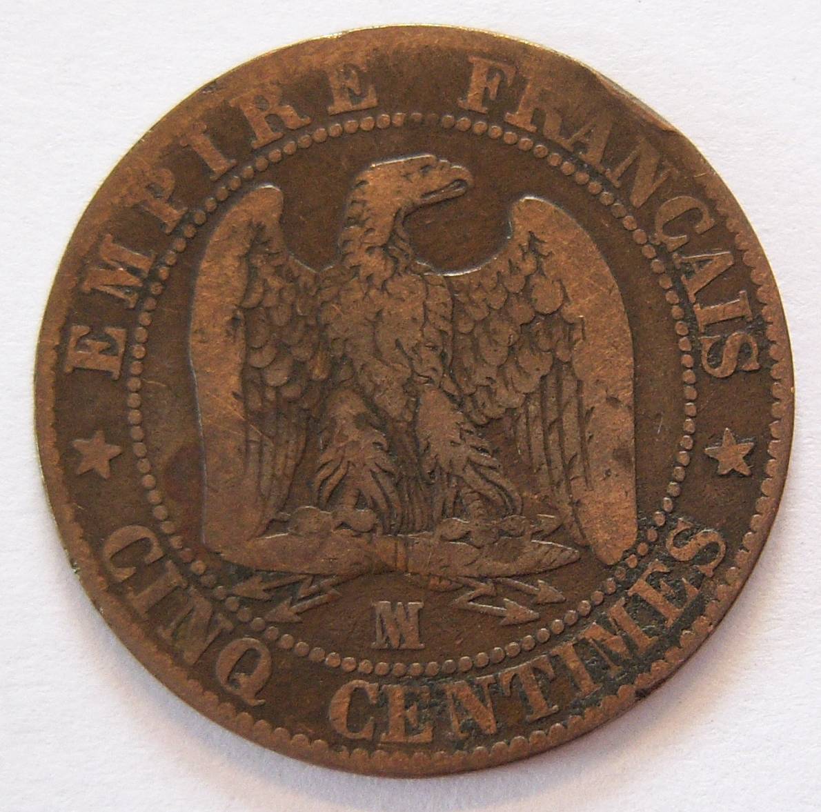  Frankreich Cinq 5 Centimes 1855 MA   
