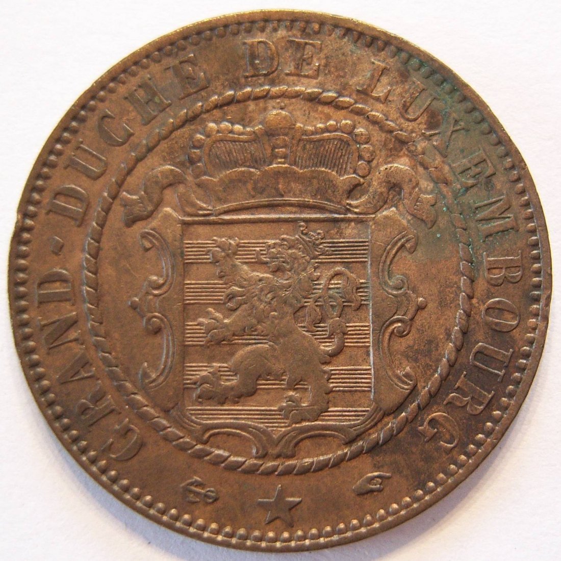 Luxemburg 10 Centimes 1855 A ERHALTUNG !!   