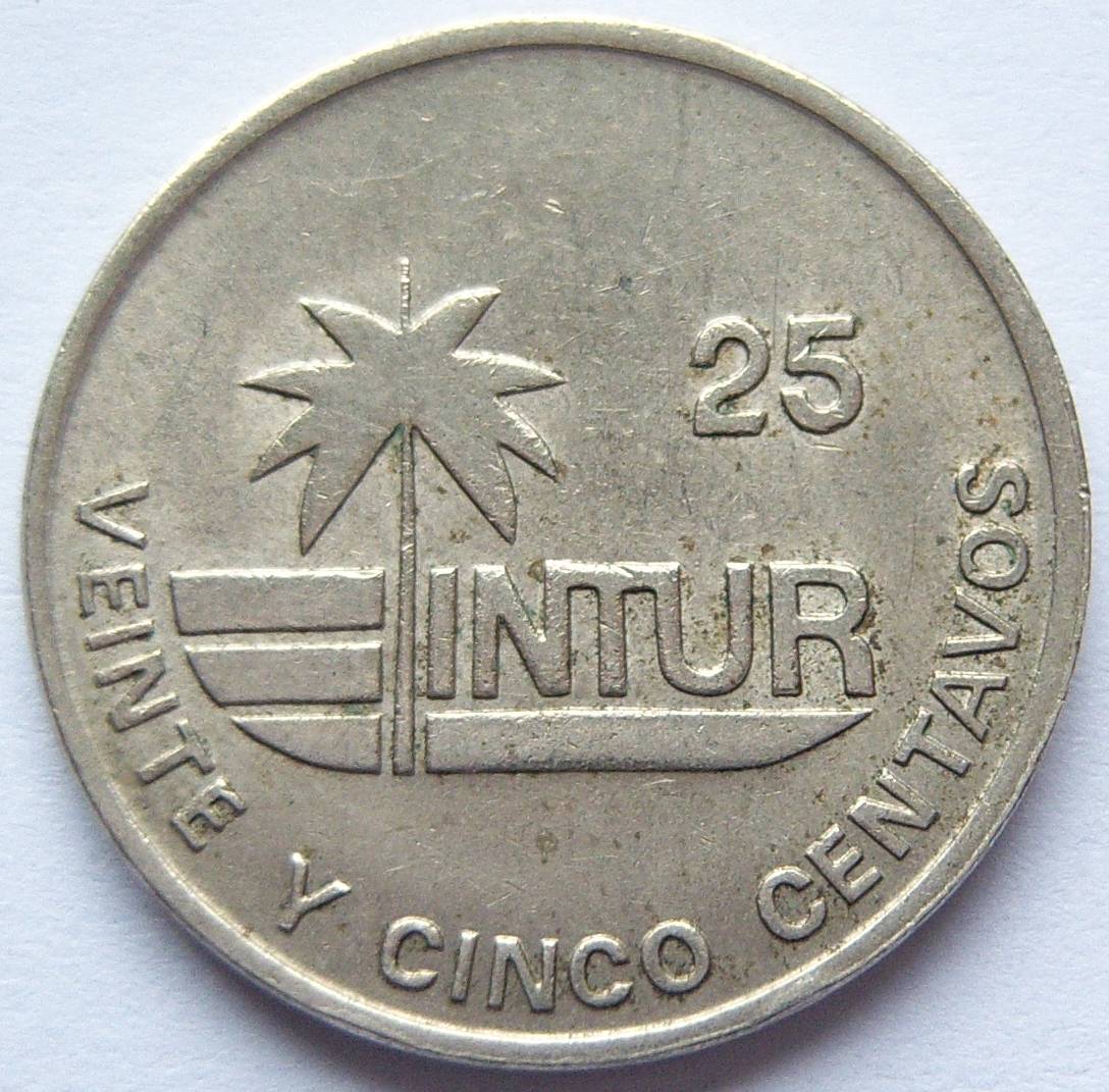  Kuba Intur 25 Centavos 1989   