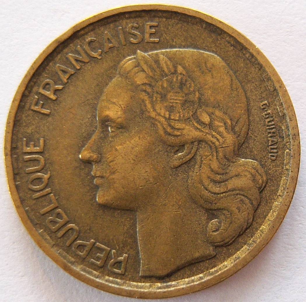  Frankreich 10 Francs 1954 B   
