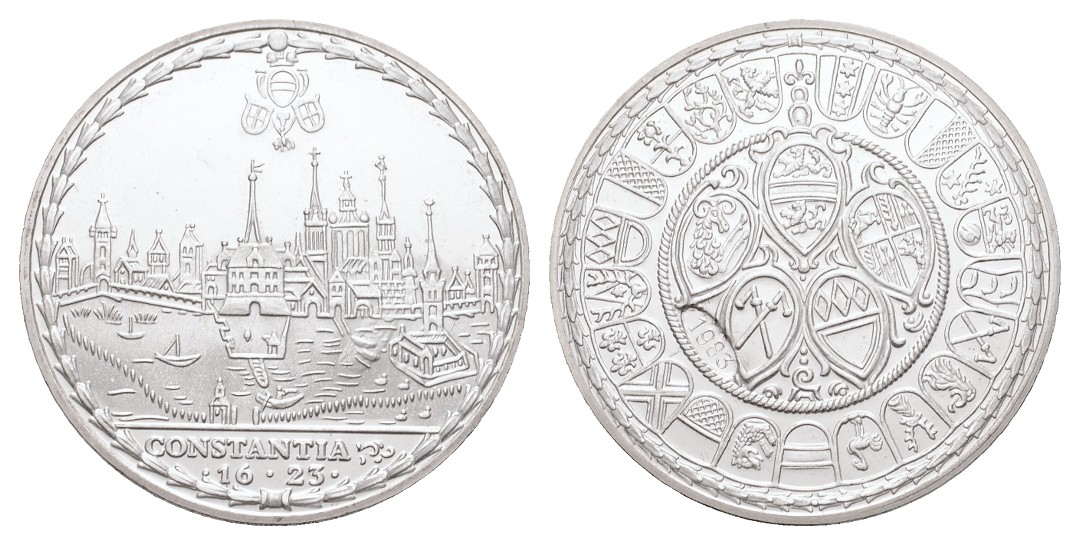  Linnartz Konstanz - Stadt, Neuprägung - Regimentstaler 1623, 11,00 Gramm, 30 mm, PP   