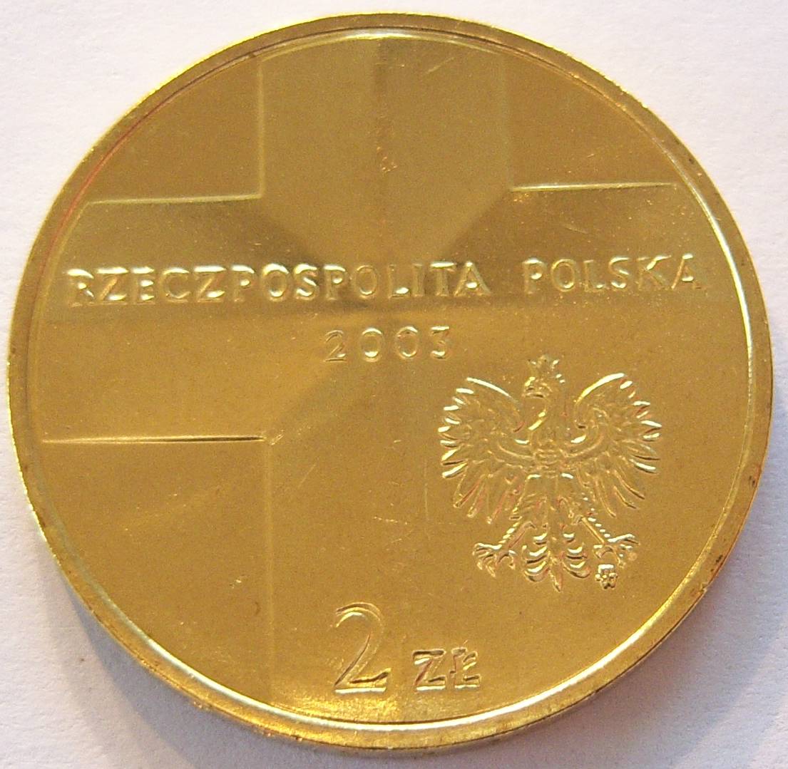 Polen 2 Zloty Zlote 2003 Papst   