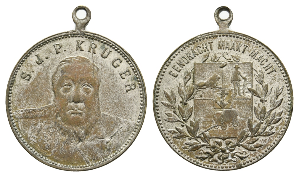  Niederlande; Token 1900; Bronze versilbert tragbar; 7,98 g, Ø 28 mm   