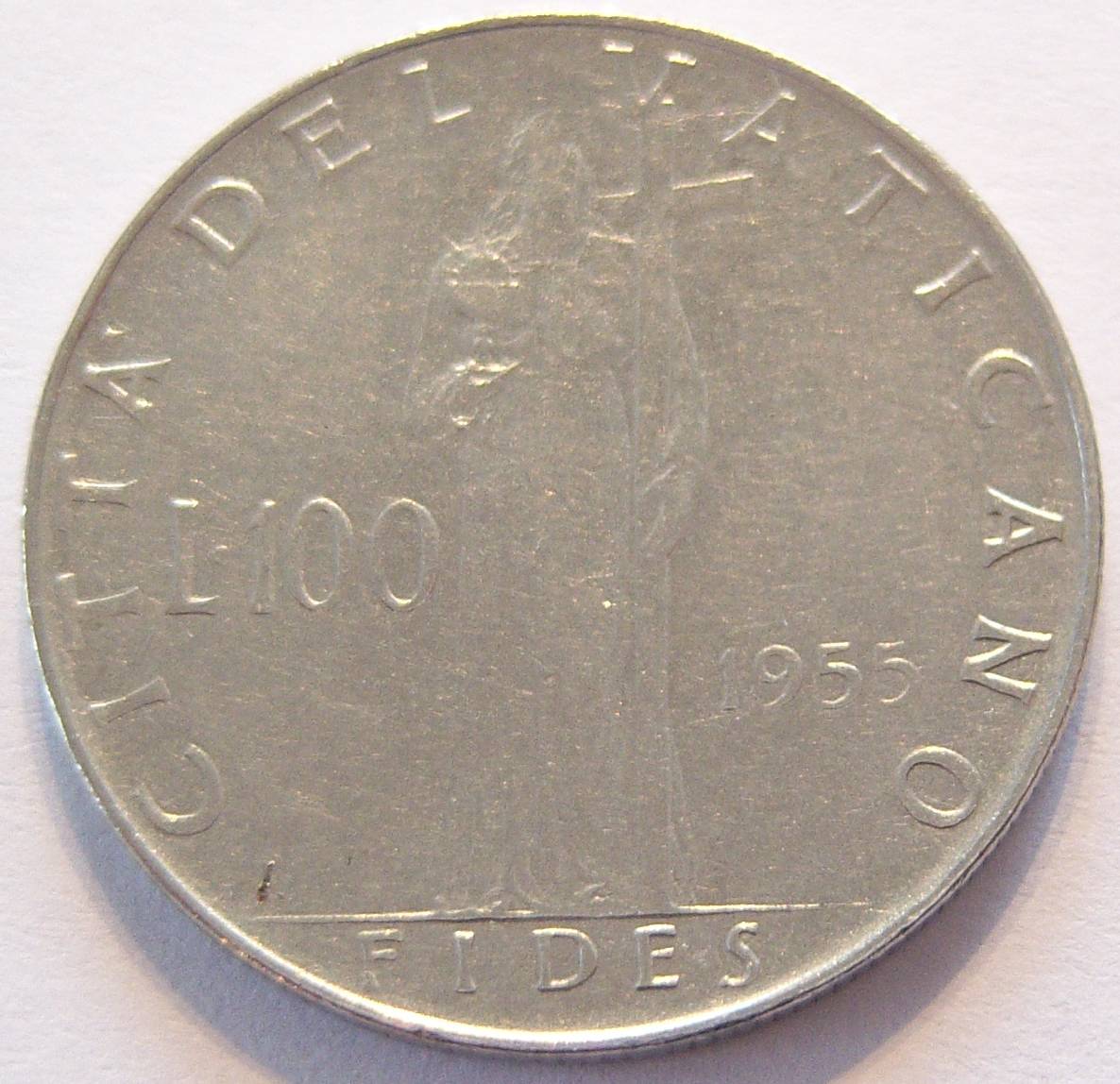  Vatikan 100 Lire 1955   