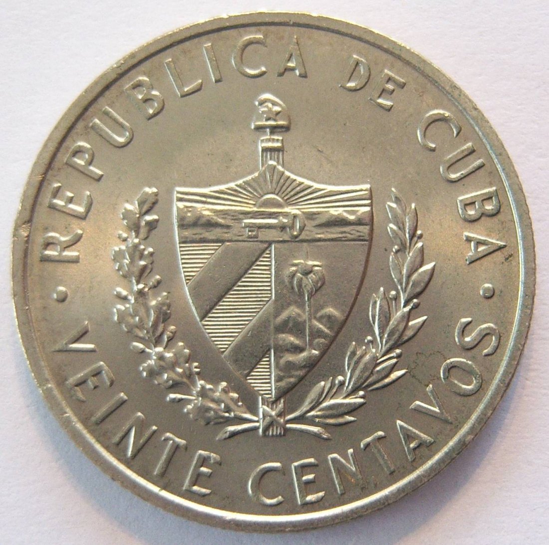  Kuba 20 Centavos 1968 Erhaltung !!   
