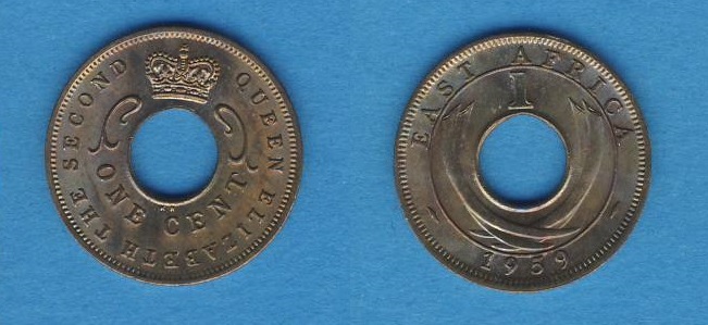  Ostafrika East Africa 1 Cent 1959 K - N   