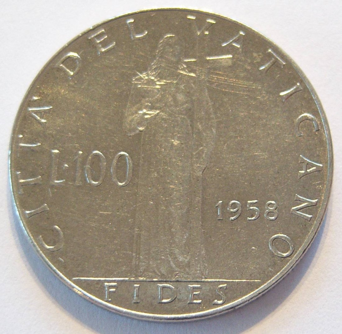 Vatikan 100 Lire 1958   