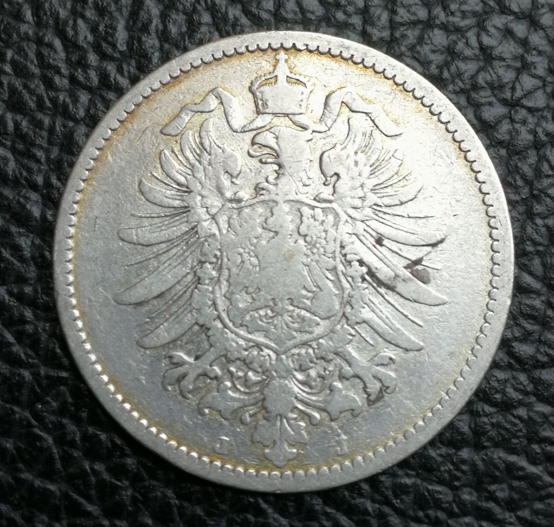  1 Mark 1878 J Silber 0,900 5 Gramm fein Jaeger 9   