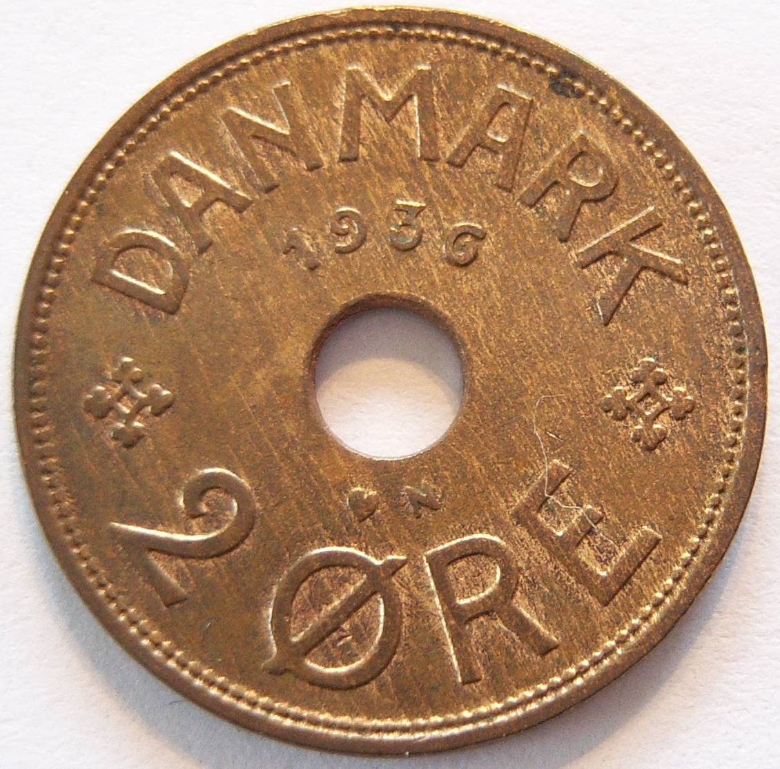  Dänemark 2 Öre 1936   