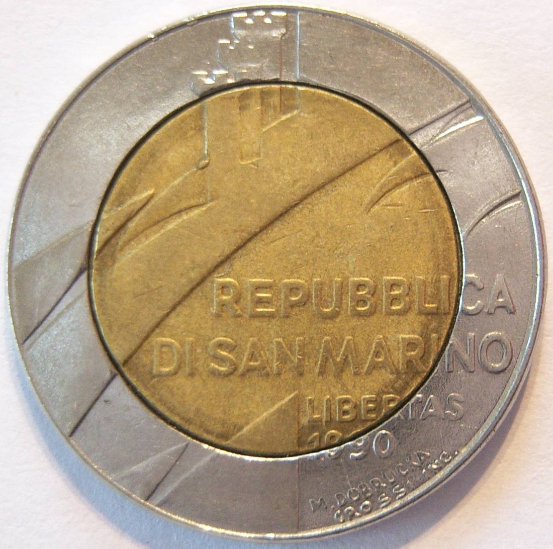  San Marino 500 Lire 1990   