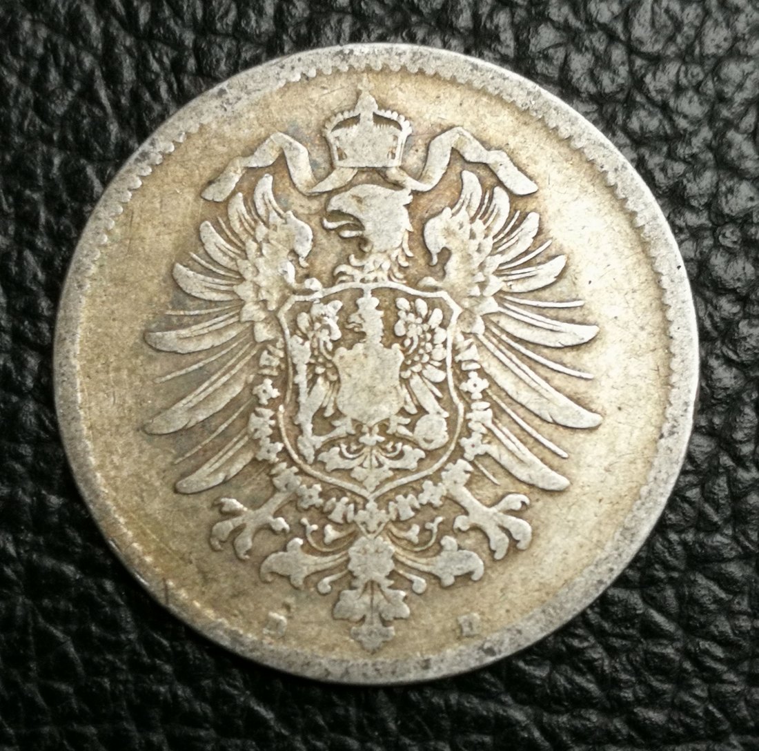  1 Mark 1874 D Silber 0,900 5 Gramm fein Jaeger 9 XXL Bilder   