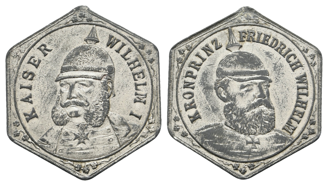  Preußen, Medaille o.J.; Zink; 6,97 g, Ø 31,8 mm   