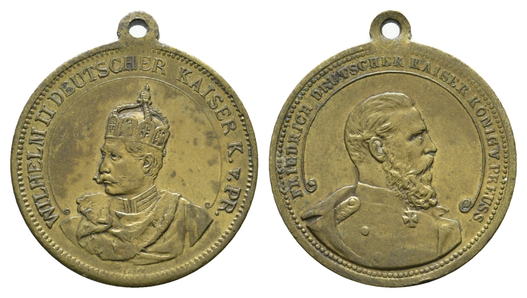  Preußen, Bronzemedaille o.J.; tragbar; 9,67 g, Ø 27,3 mm   