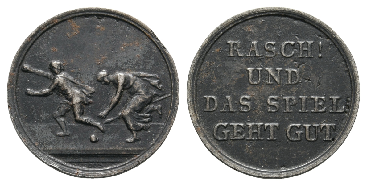 Whistmarke, Eisengußmedaille o.J.; 5,71 g, Ø 28,0 mm   