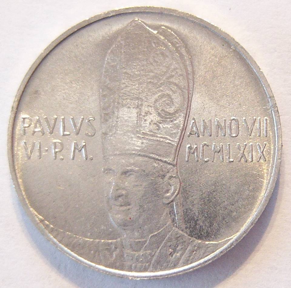  Vatikan 1 Lira 1969   
