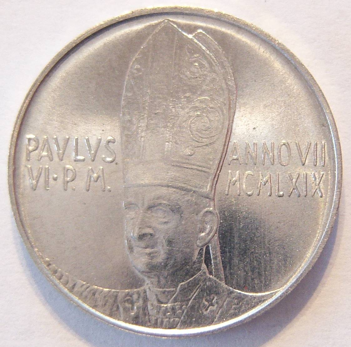  Vatikan 5 Lire 1969   
