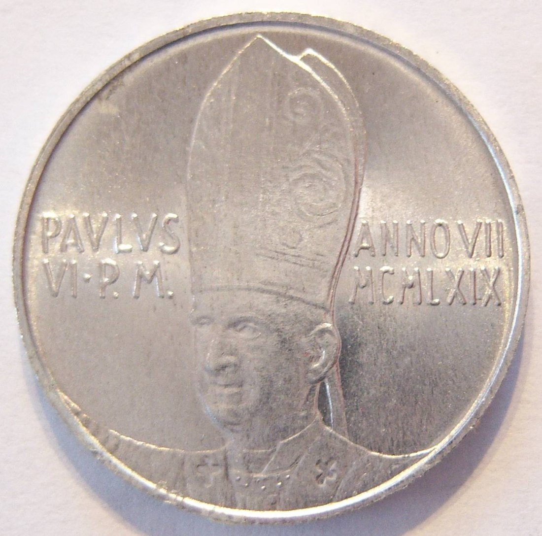  Vatikan 10 Lire 1969   