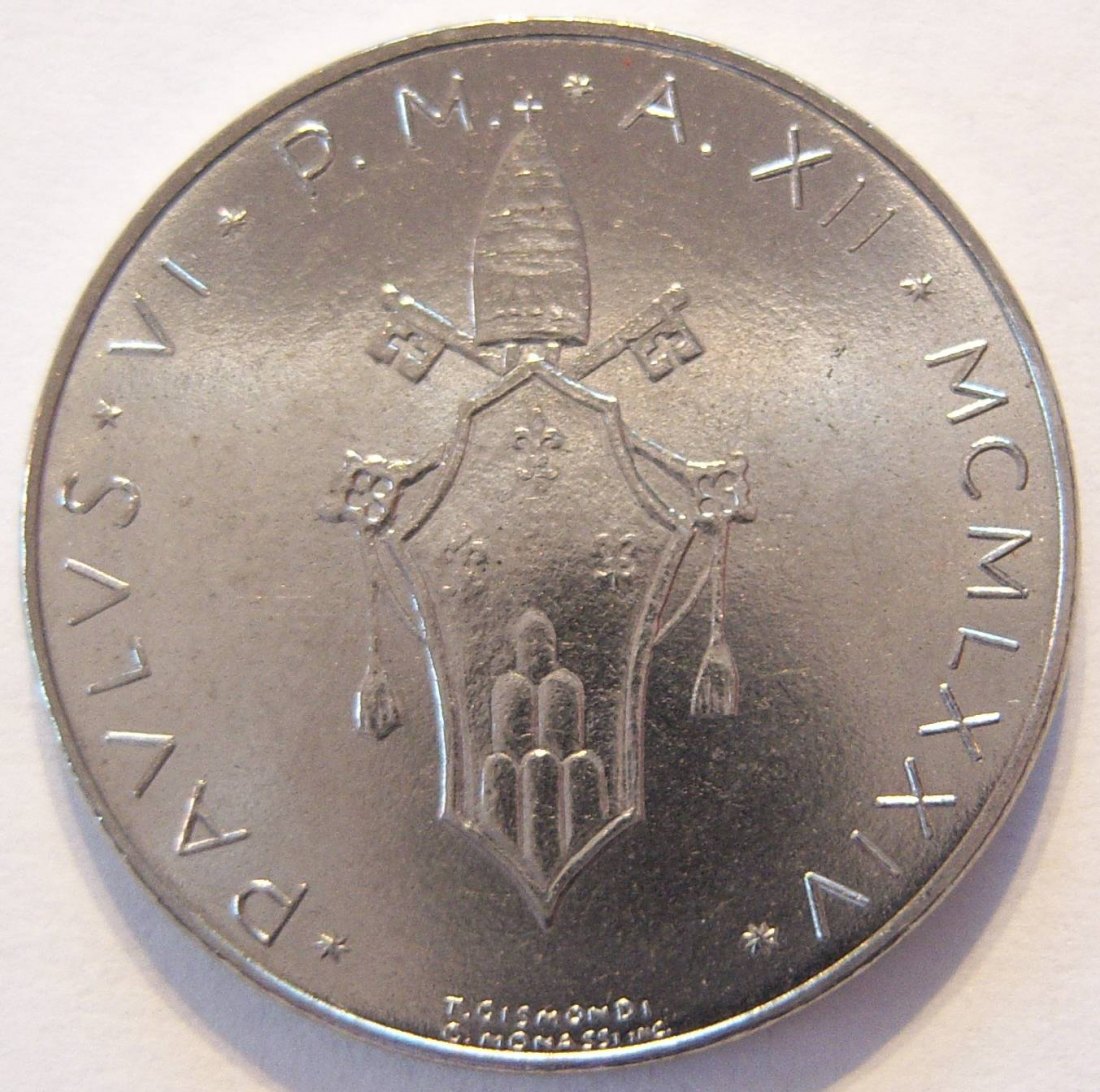  Vatikan 50 Lire 1974   
