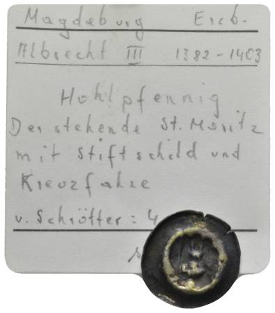  Mittelalter; Hohlpfennig; 0,30 g   