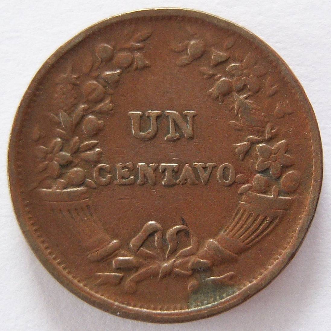  Peru Un 1 Centavo 1937   
