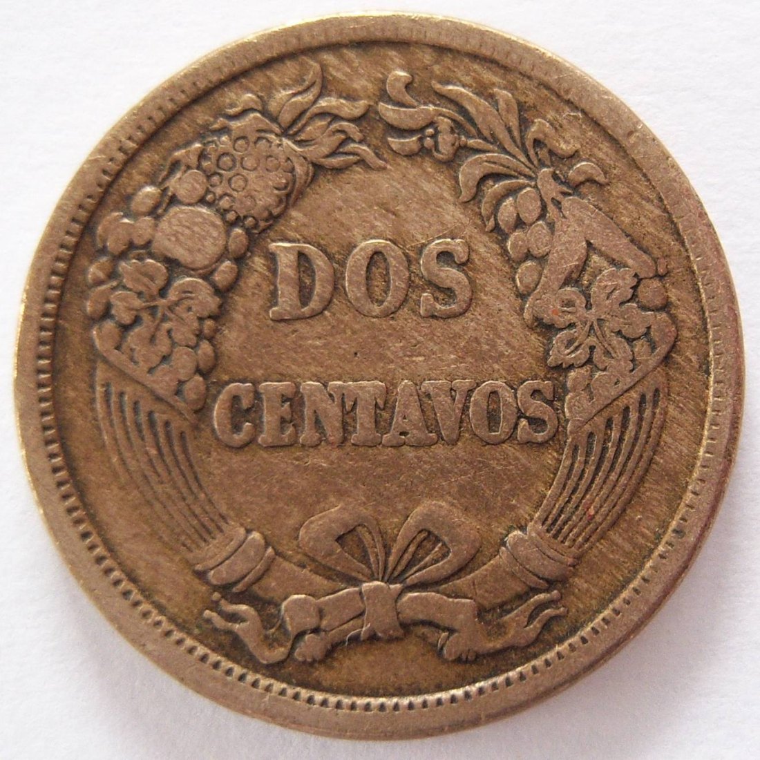 Peru Dos 2 Centavos 1864   