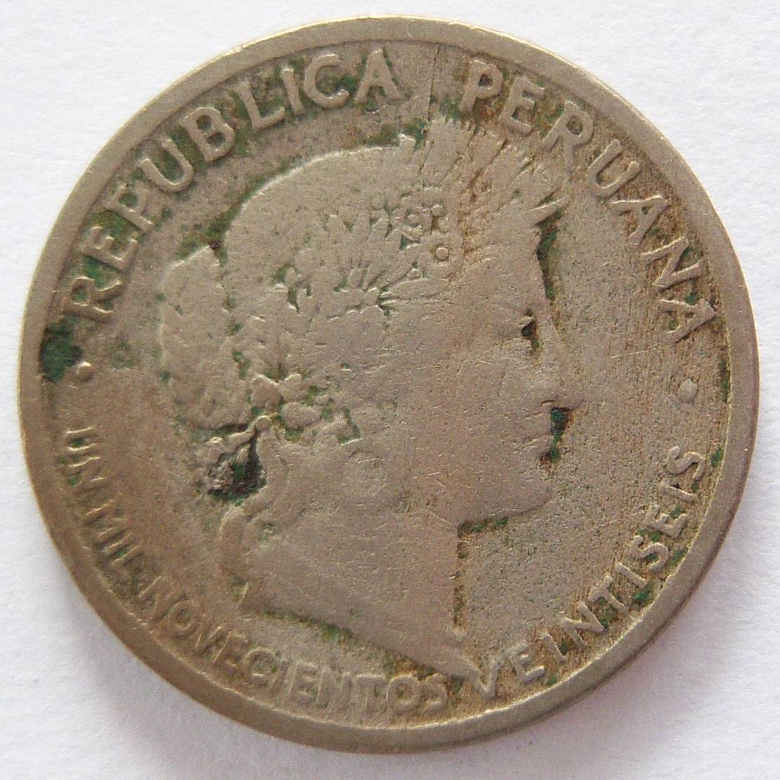  Peru 10 Centavos 1926   