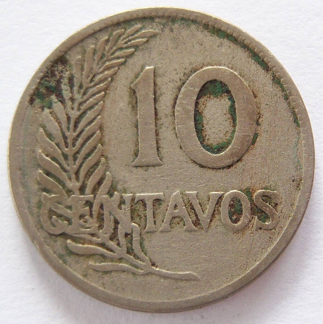  Peru 10 Centavos 1926   