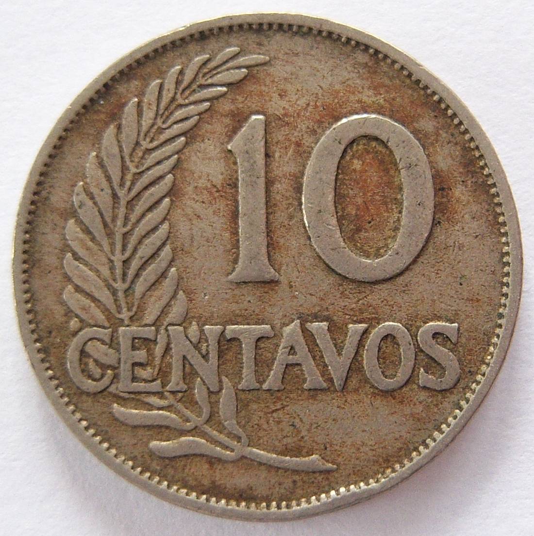  Peru 10 Centavos 1935   