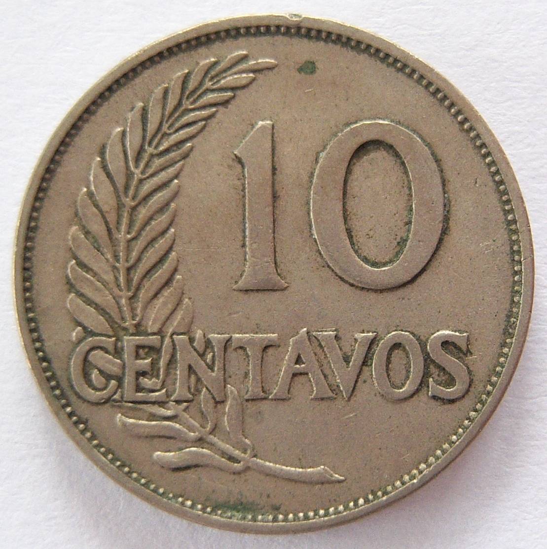  Peru 10 Centavos 1941   